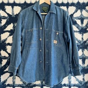 Vintage Ralph Lauren Country denim chore button shirt